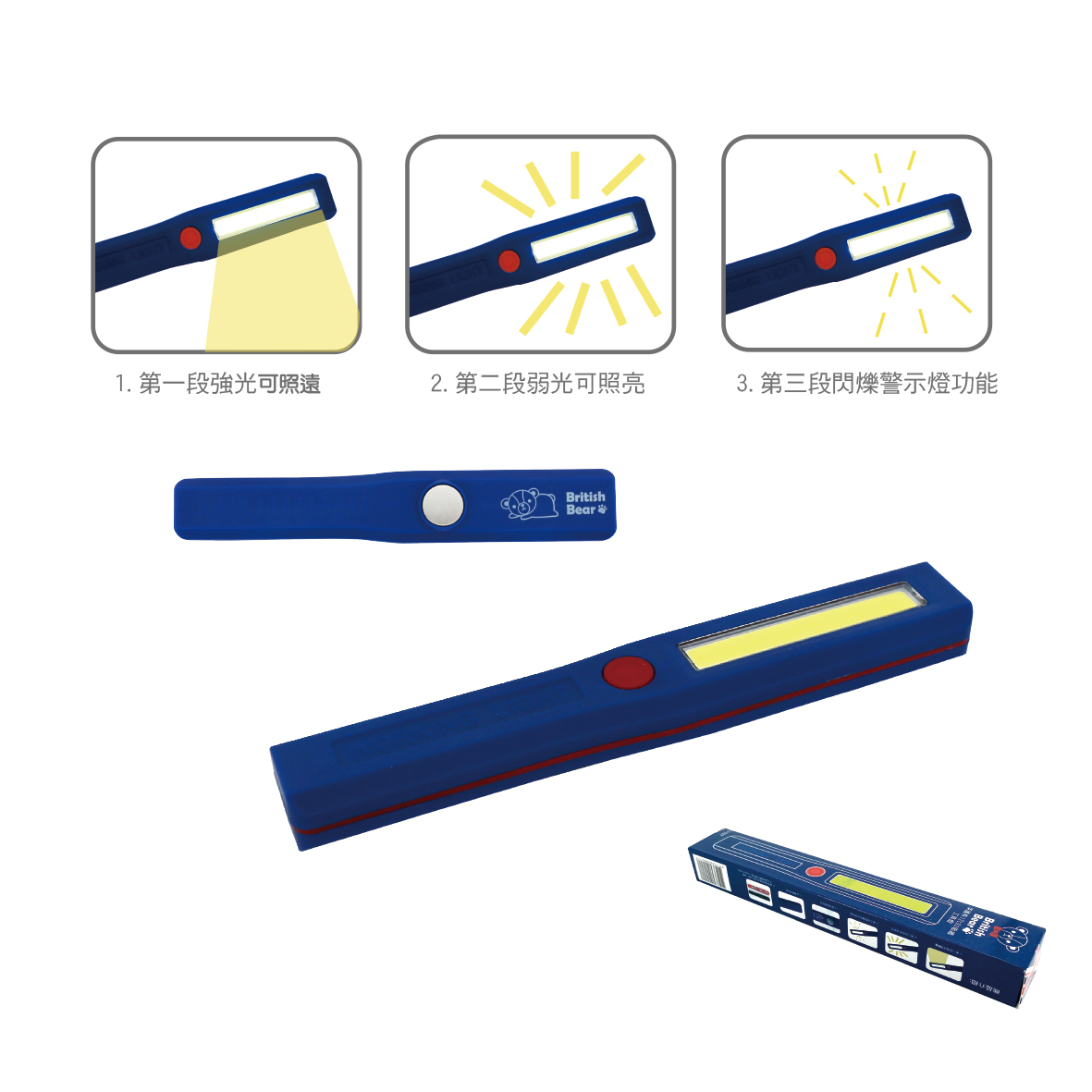 英國熊12LED吸鐵工具燈
