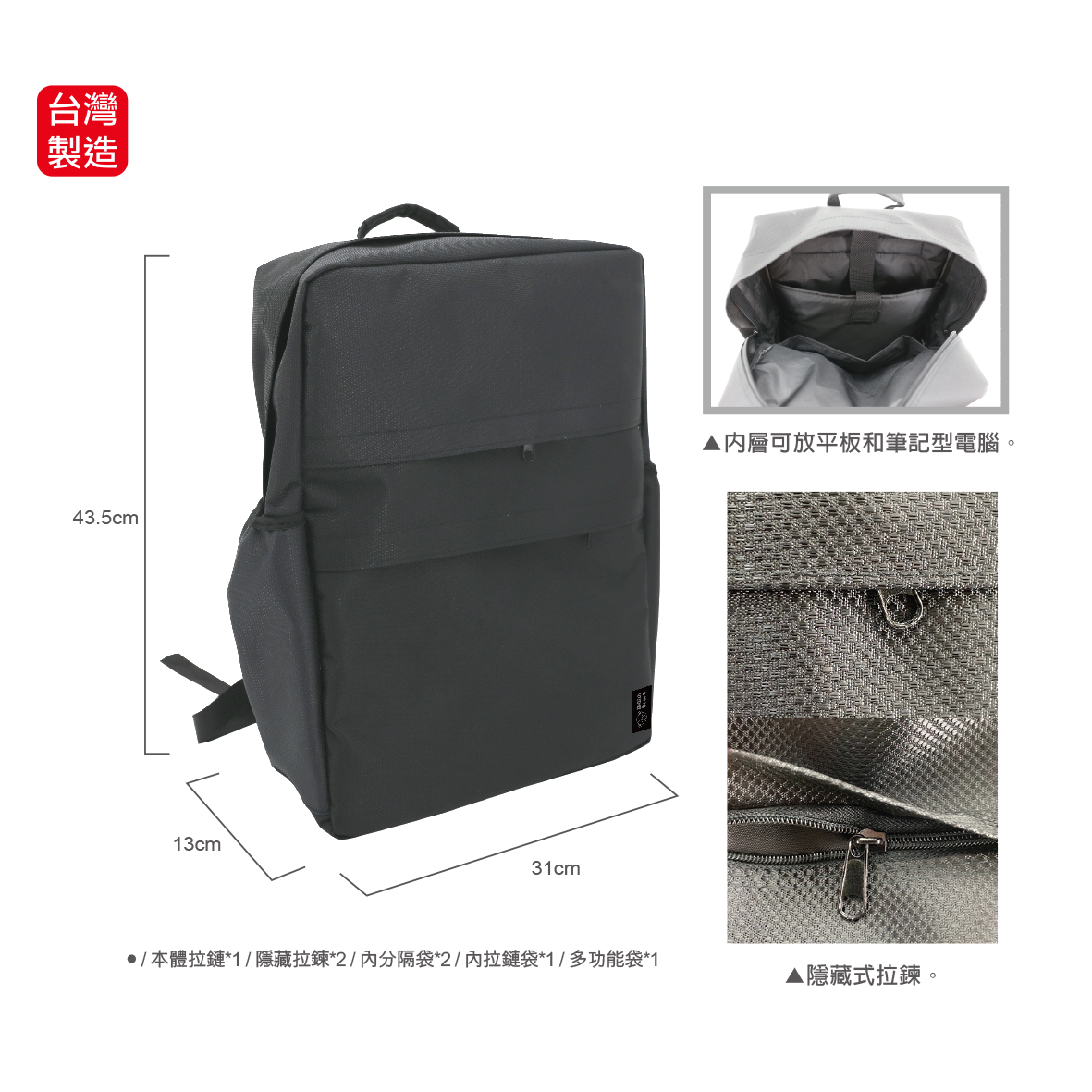 英國熊方型電腦背包