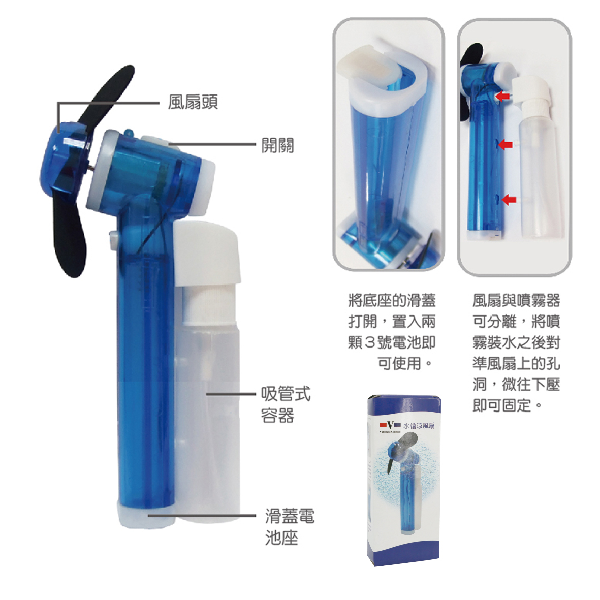 水槍涼風扇