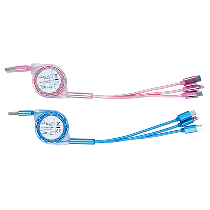 1出3伸縮型A款充電線