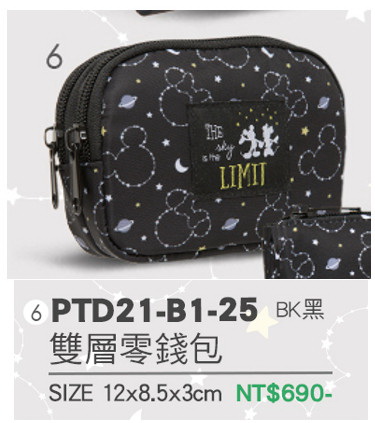 米奇米妮星座(LIMIT)-雙層零錢包