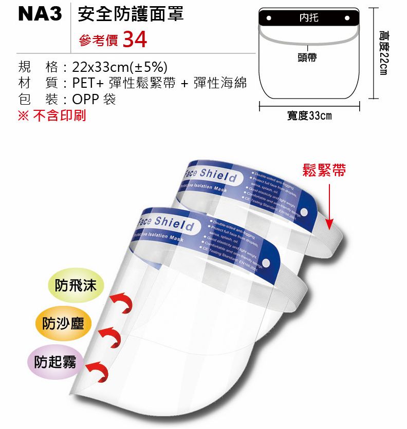 安全防護面罩