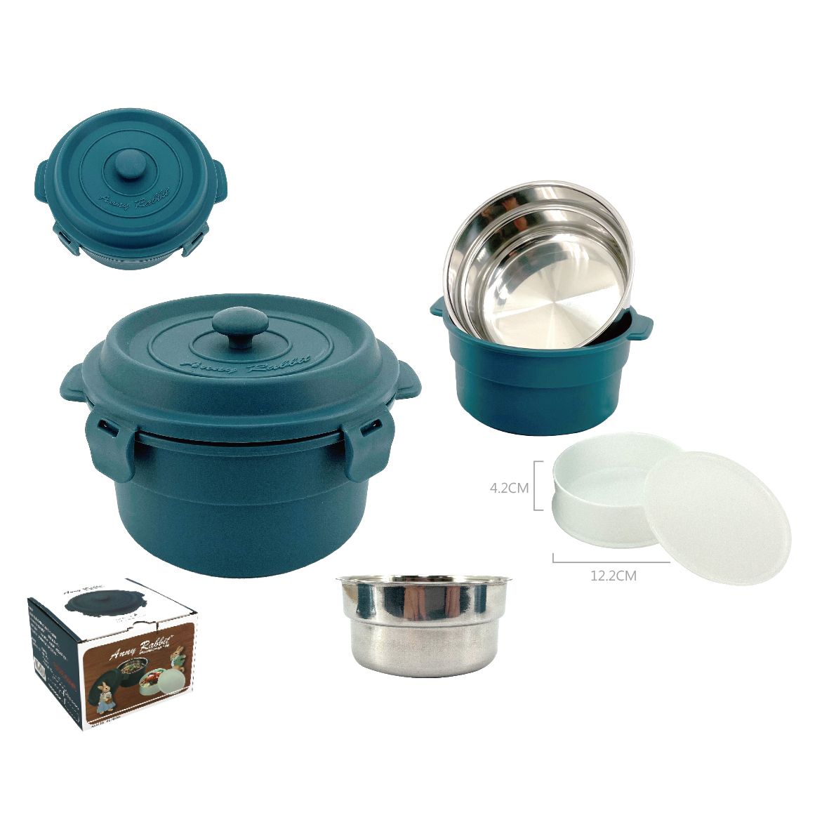 安妮兔鑄鐵造型便當盒-不鏽鋼