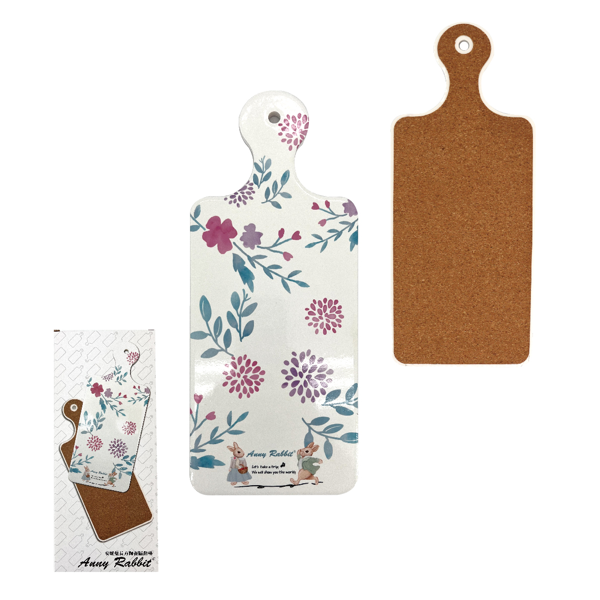 安妮兔長方陶瓷隔熱墊-盒裝