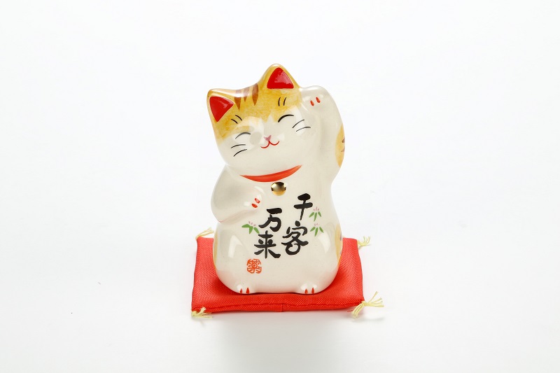 彩繪千客萬來招財貓